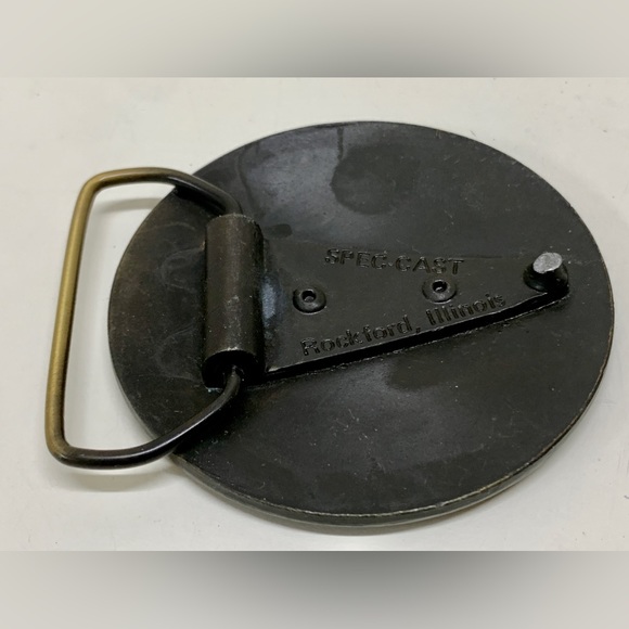 1970s Vintage Solid Bronze GERBER BABY Spec Cast Belt Buckle - Picture 5 of 16